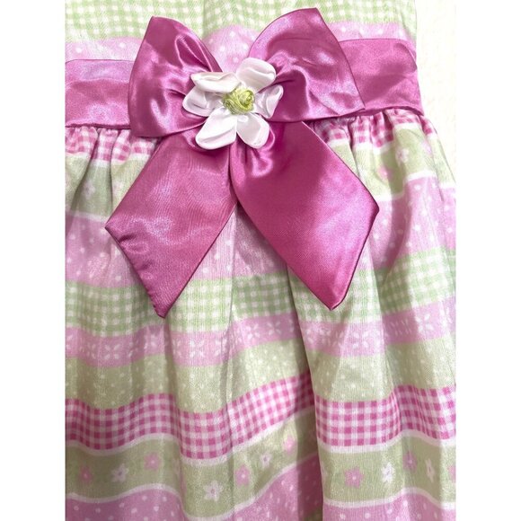 Goodlad of Philadelphia Girls‎ Youth Dress Gown Size 6 Spring Dressy Pink White - Picture 2 of 5